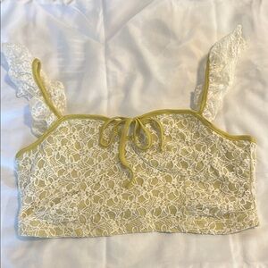 Elegant Lace Trimmed Women's Top